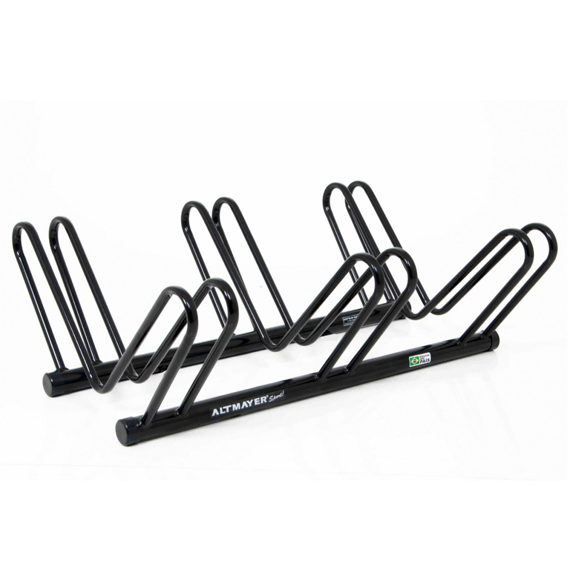 Bicicletario Galvanizado De Chao 3 Vagas