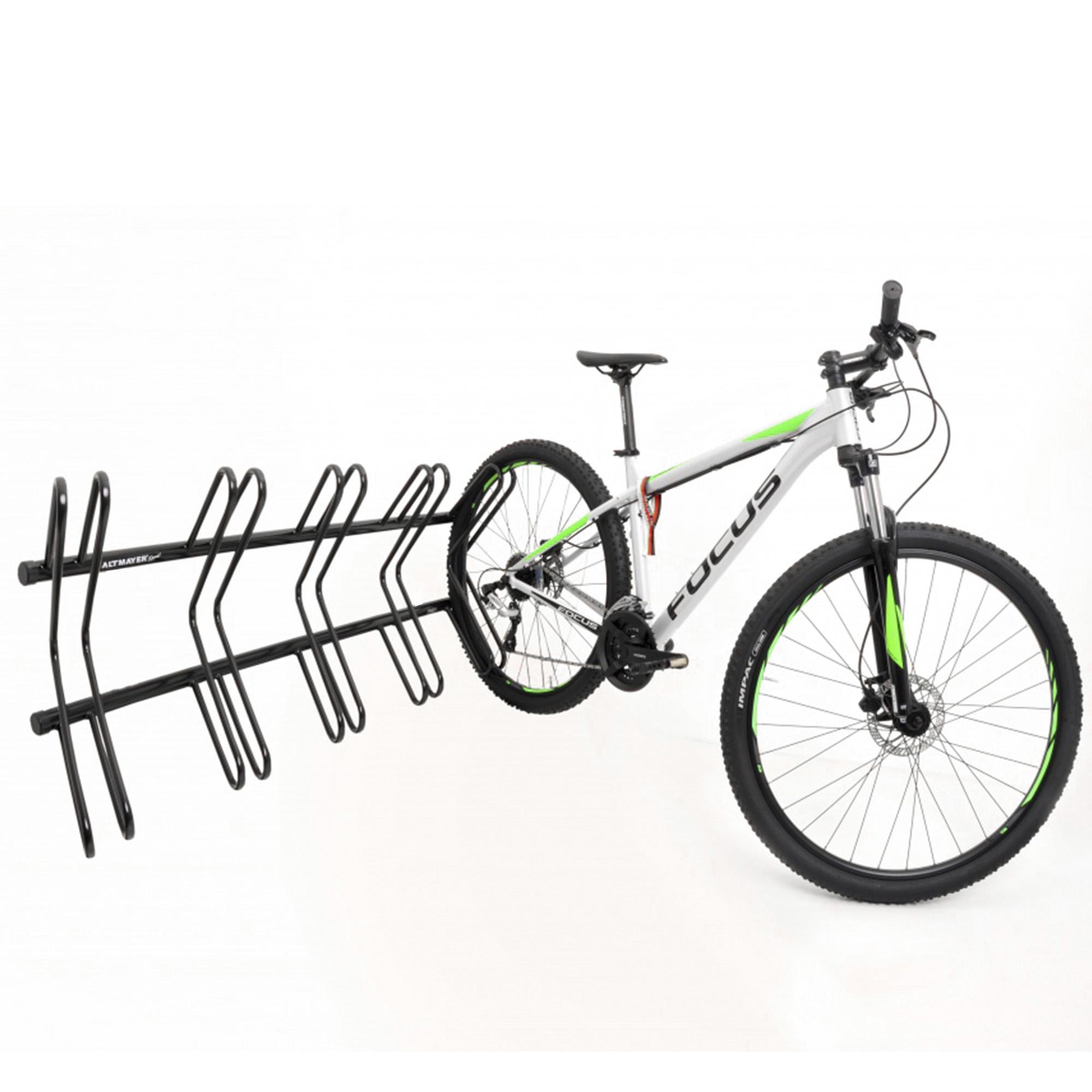 Bicicletário De Parede 5 Vagas Galvanizado