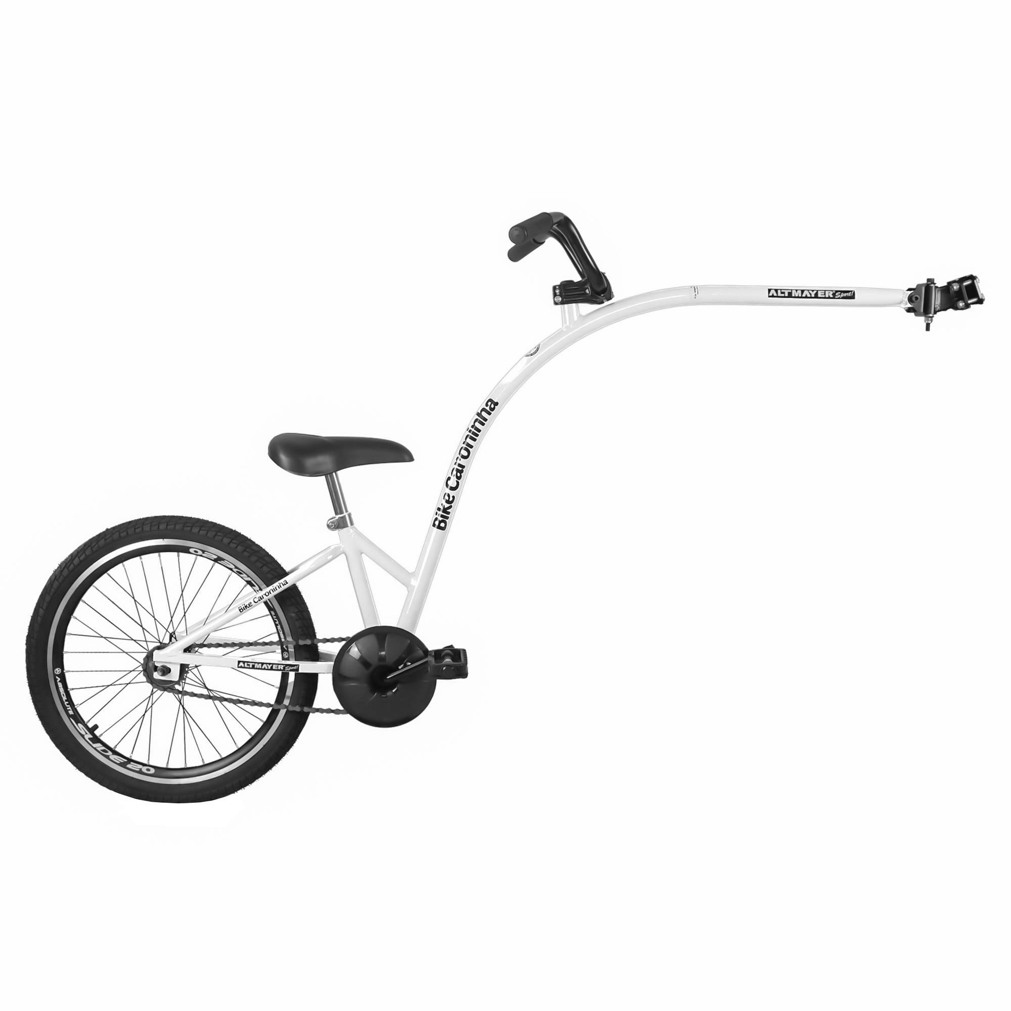 Bike Caroninha Branca Reboque Infantil