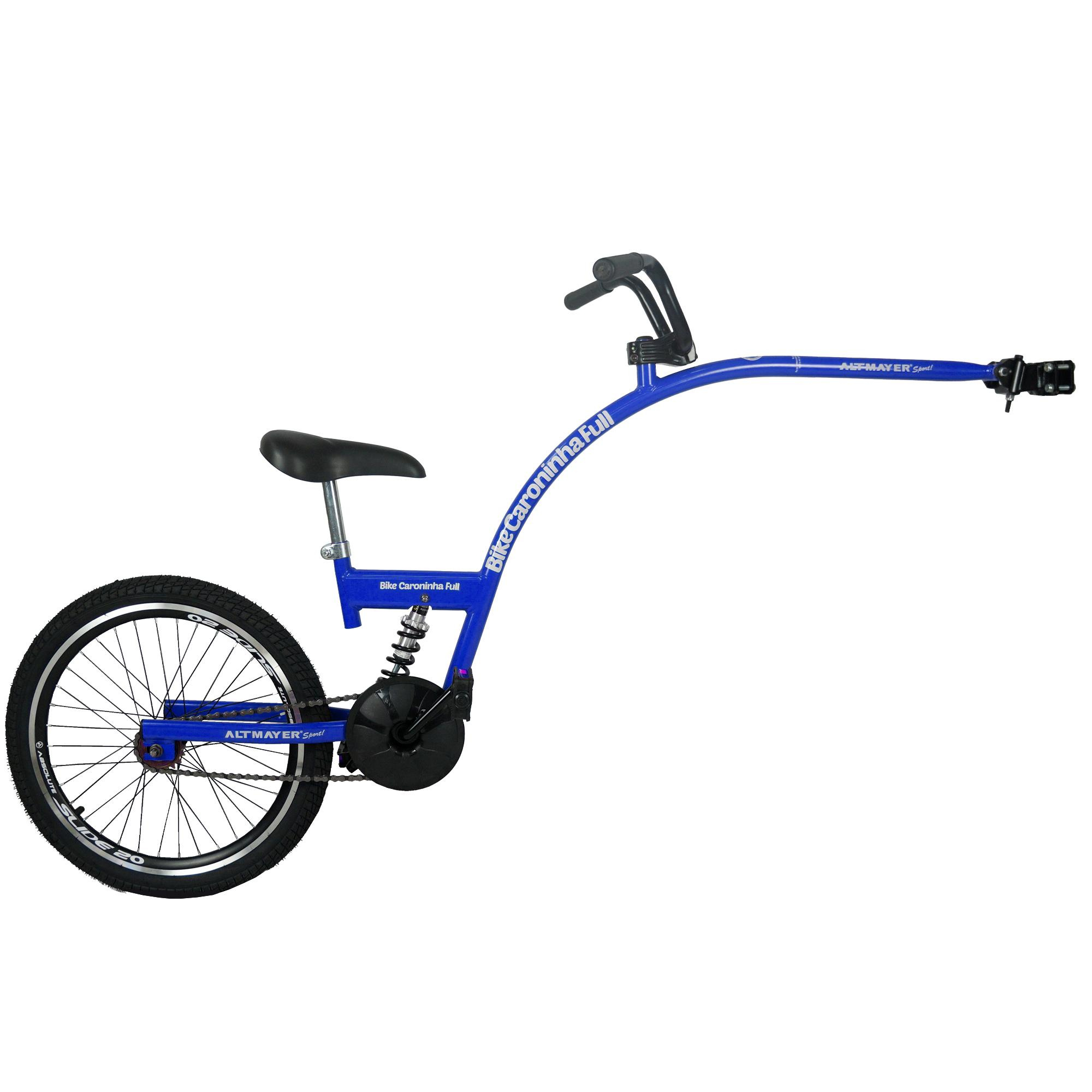 Bike Caroninha Full Reboque Infantil Com Amortecedor - Azul