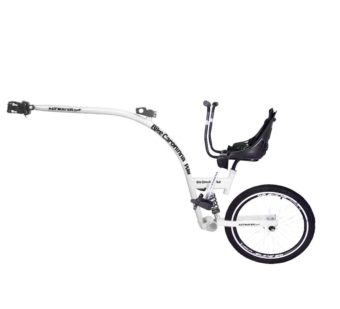Bike Caroninha Full Completo Branco Com Assento Preto