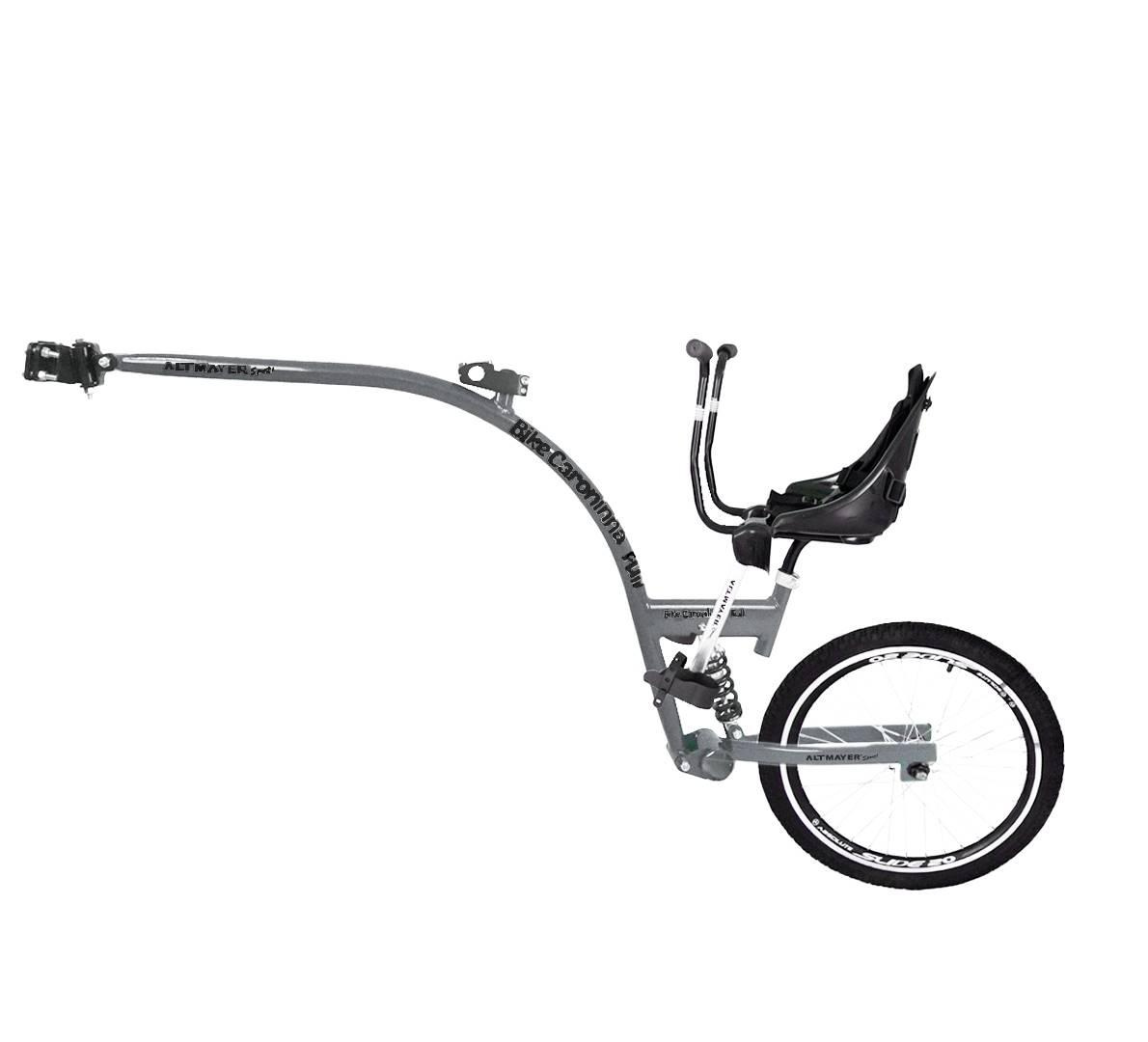 Bike Caroninha Baby Full Completo Cinza Com Assento Preto
