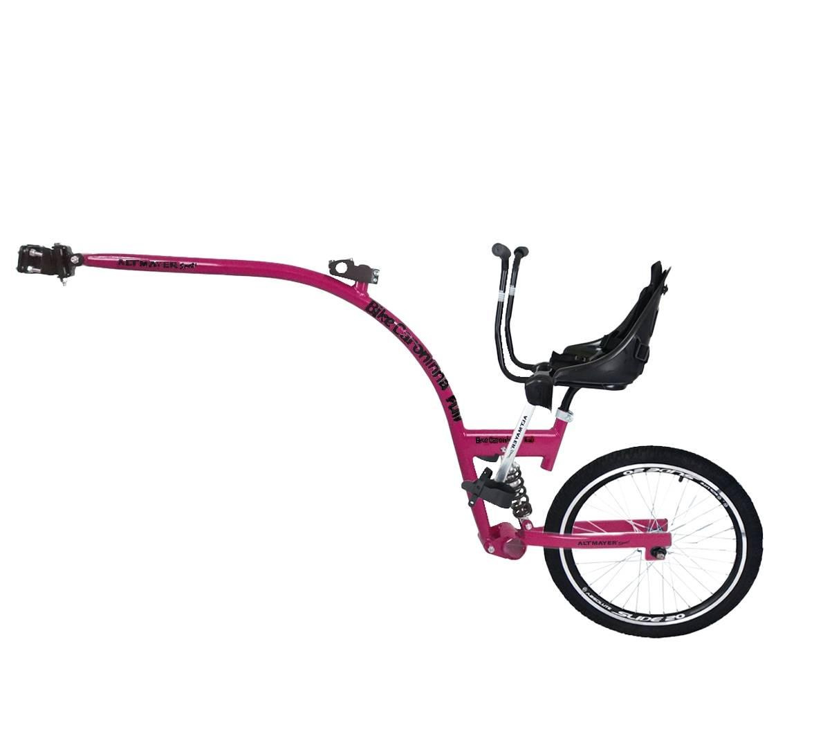 Bike Caroninha Baby Full Completo Rosa Com Assento Preto