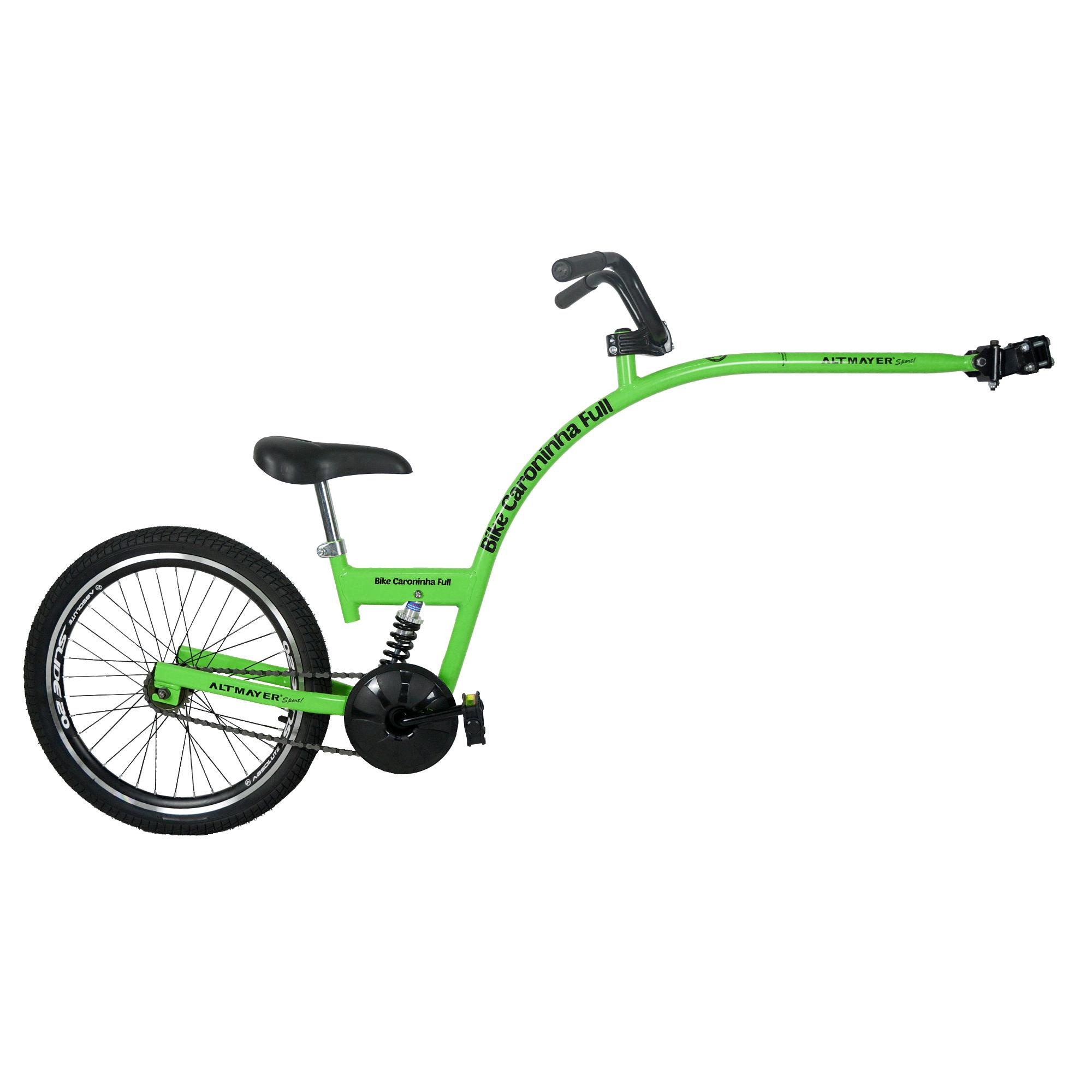 Bike Caroninha Full Reboque Infantil Com Amortecedor - Verde