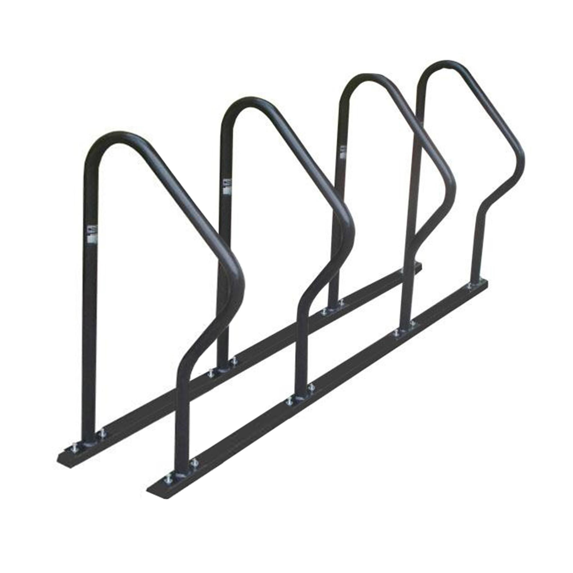 Bicicletário "r" Com 4 Peças No Trilho Para Parafusar